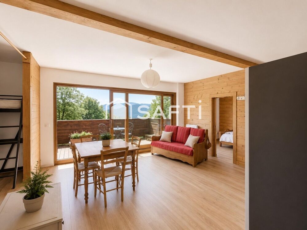 Vente Appartement T3 dans un chalet de montagne avec jardin (environ 300m2) sur une parcelle de 7 687m2, à 5 minutes en voiture du centre. Villard-de-lans