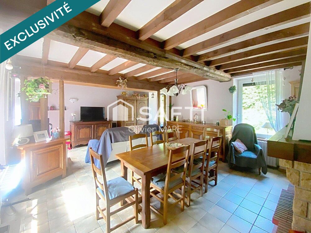 Maison en pierre, 117 m², 3 chs, terrain 893 m², Tinchebray Bocage