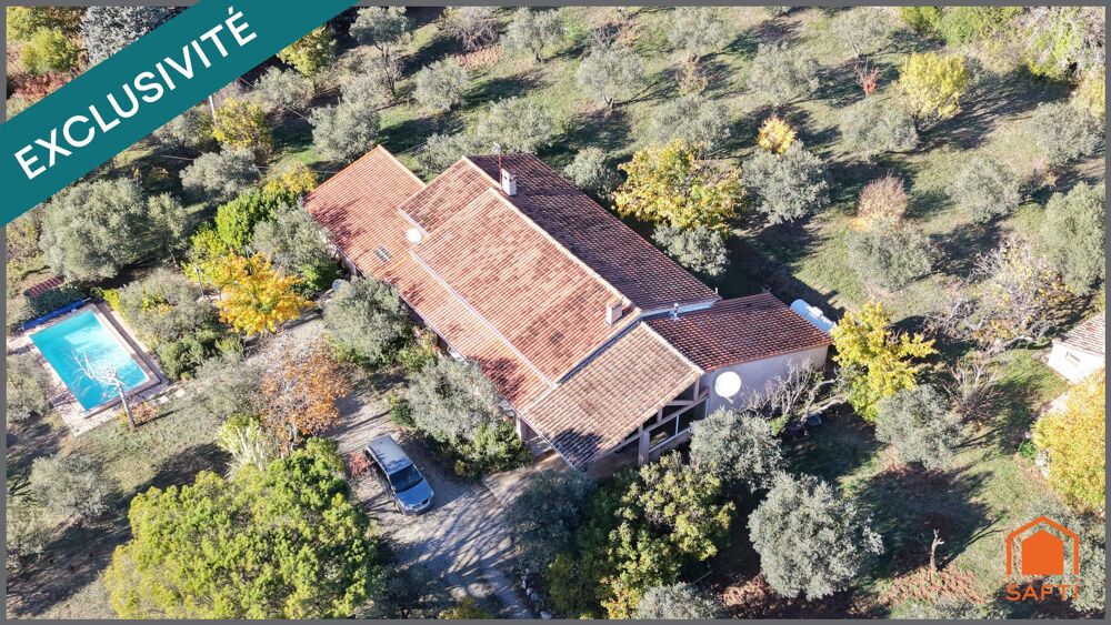 Vente Maison Villa de 144m² sur un terrain de 9510 m² avec piscine Aups