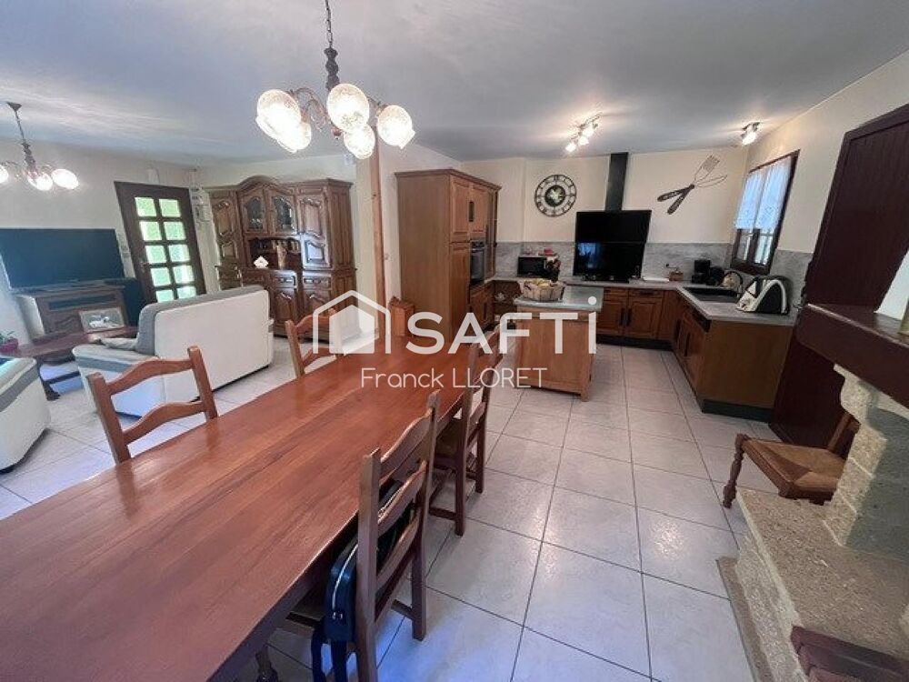 Maison 115m², 3 ch, garage 50m², terrain 3336m²