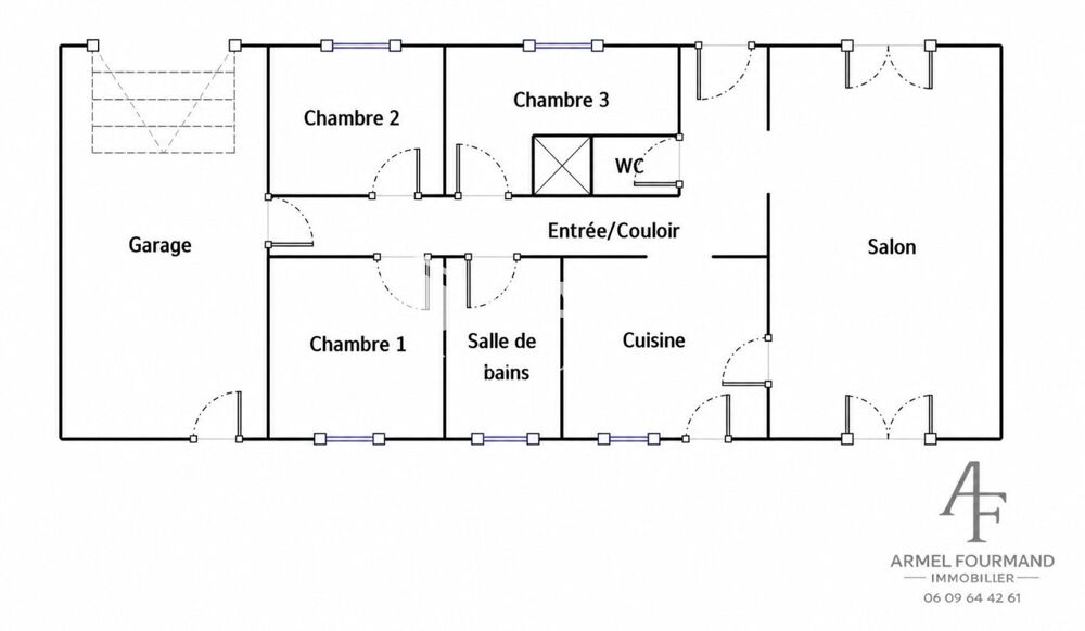 Vente Maison Maison plain-pied 3 chambres – jardin 700 m² – impasse calme – garage Niort