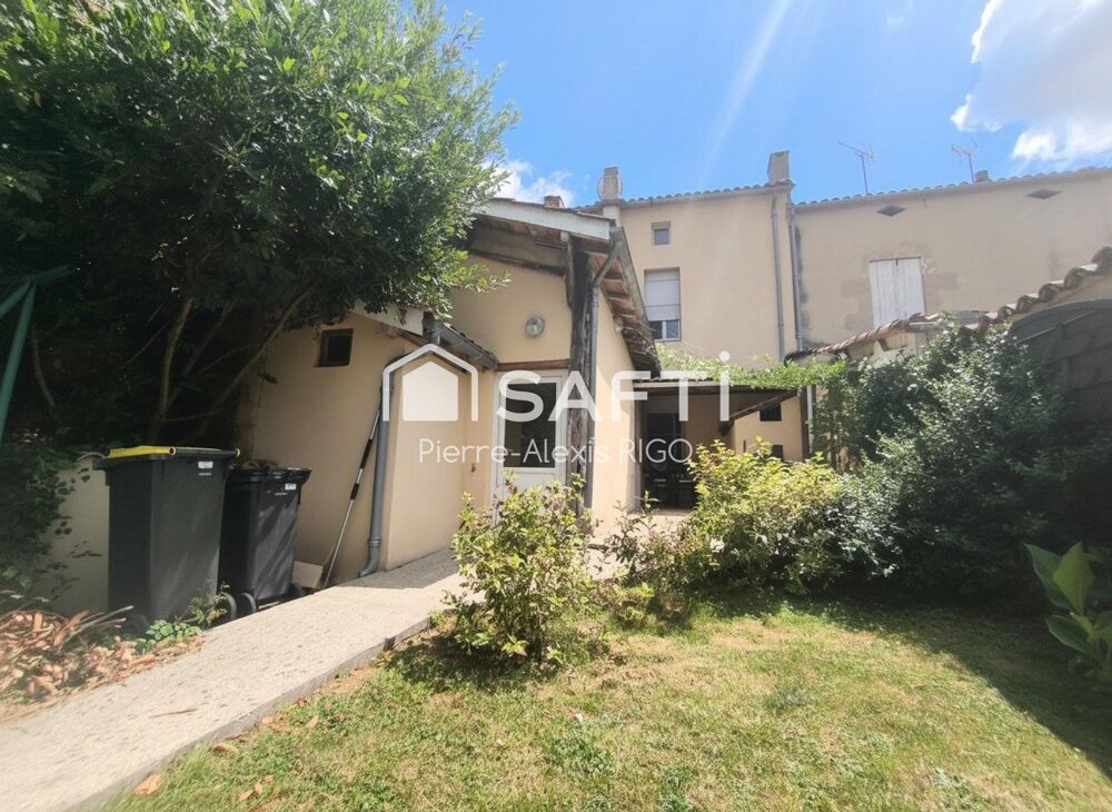 Maison ville Lauzun 87m², 3 ch, garage, 185500€