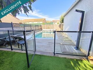 Vente Maison Villa plain pied 80m² sur terrain de 371m² avec piscine et garage Narbonne