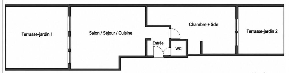 Vente Appartement Rare à La Garenne Colombes – 2 pièces avec grand jardin plein sud + parking + cave La garenne-colombes