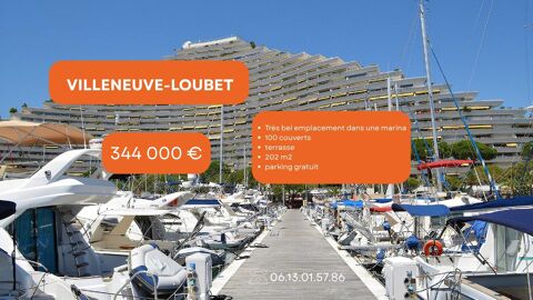 Emplacement de choix dans une marina / terrasse / parking gratuit / 70 couverts int&eacute;rieurs / 30 couverts ext&eacute;rieurs 344000 06270 Villeneuve-loubet