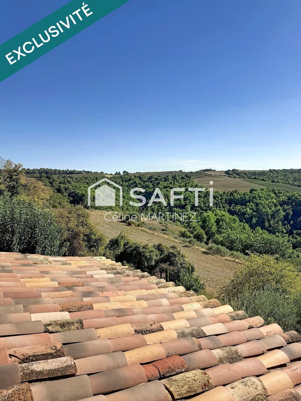 Vente Maison Maison de caractère – Vue panoramique – Terrasse et terrain Entrevennes