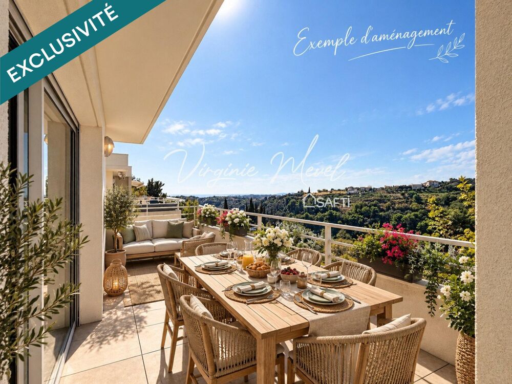 Vente Appartement Nice Saint Pancrace 2 pièces de 47m2 avec terrasse d'angle d'angle Nice
