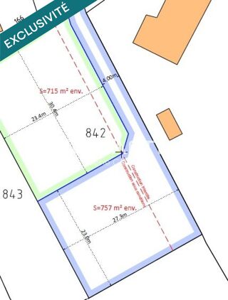  Terrain � vendre 757 m�