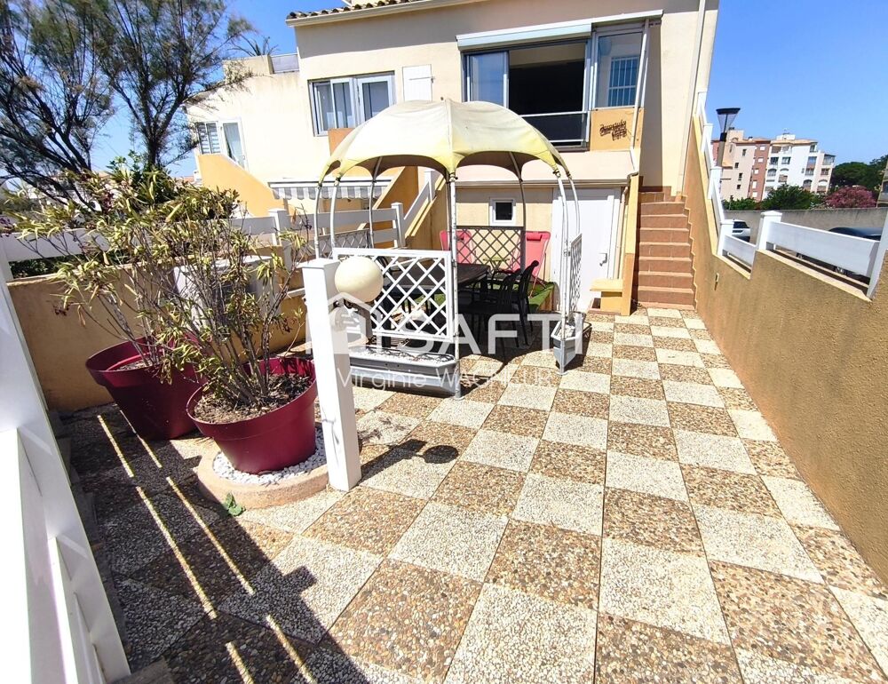 T3 en RDJ avec belle terrasse et parking privé.