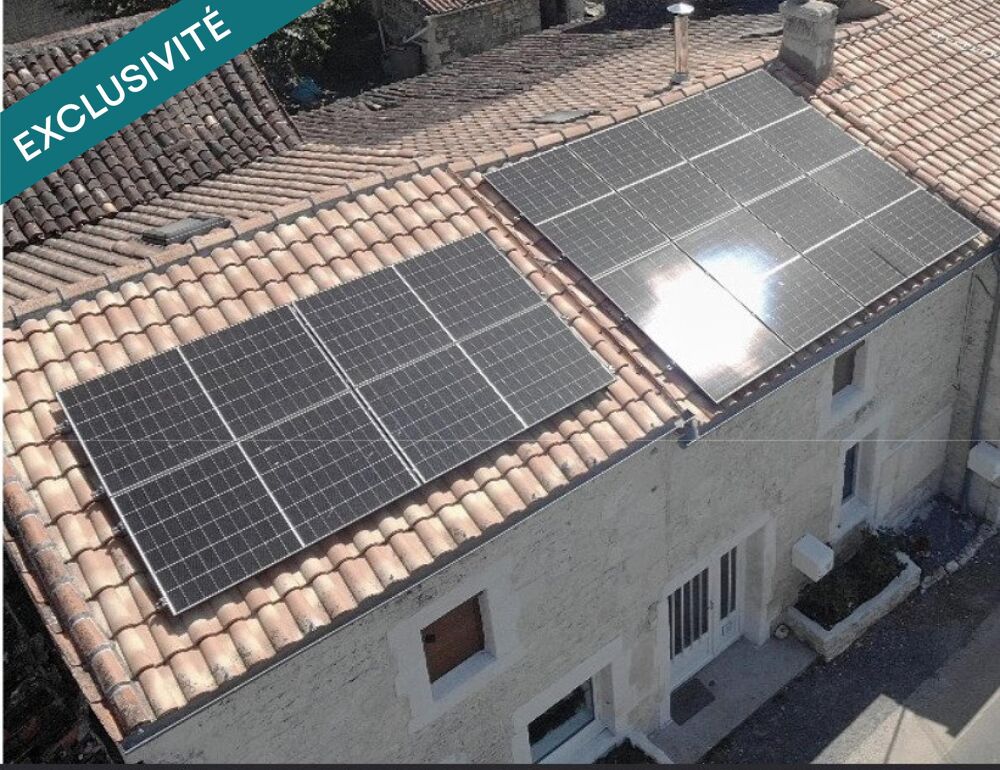 Maison en pierre, grandes chambres, potentiel dévolution et Panneaux photovoltaïques