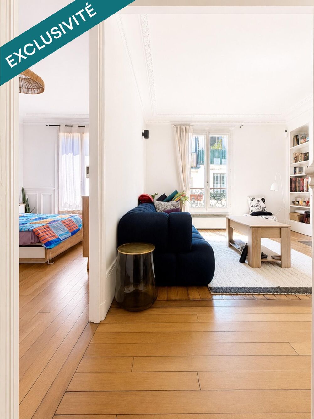 Vente Appartement PARIS 20e – GAMBETTA – 2 PIÈCES DE CHARME AU CALME ABSOLU Paris 20