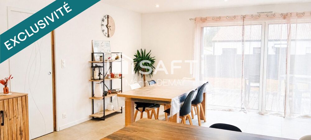 Maison récente de 2023  105 m² habitables  3 chambres  Terrain clos de 450 m² : une opportunité rare à découvrir rapidement à