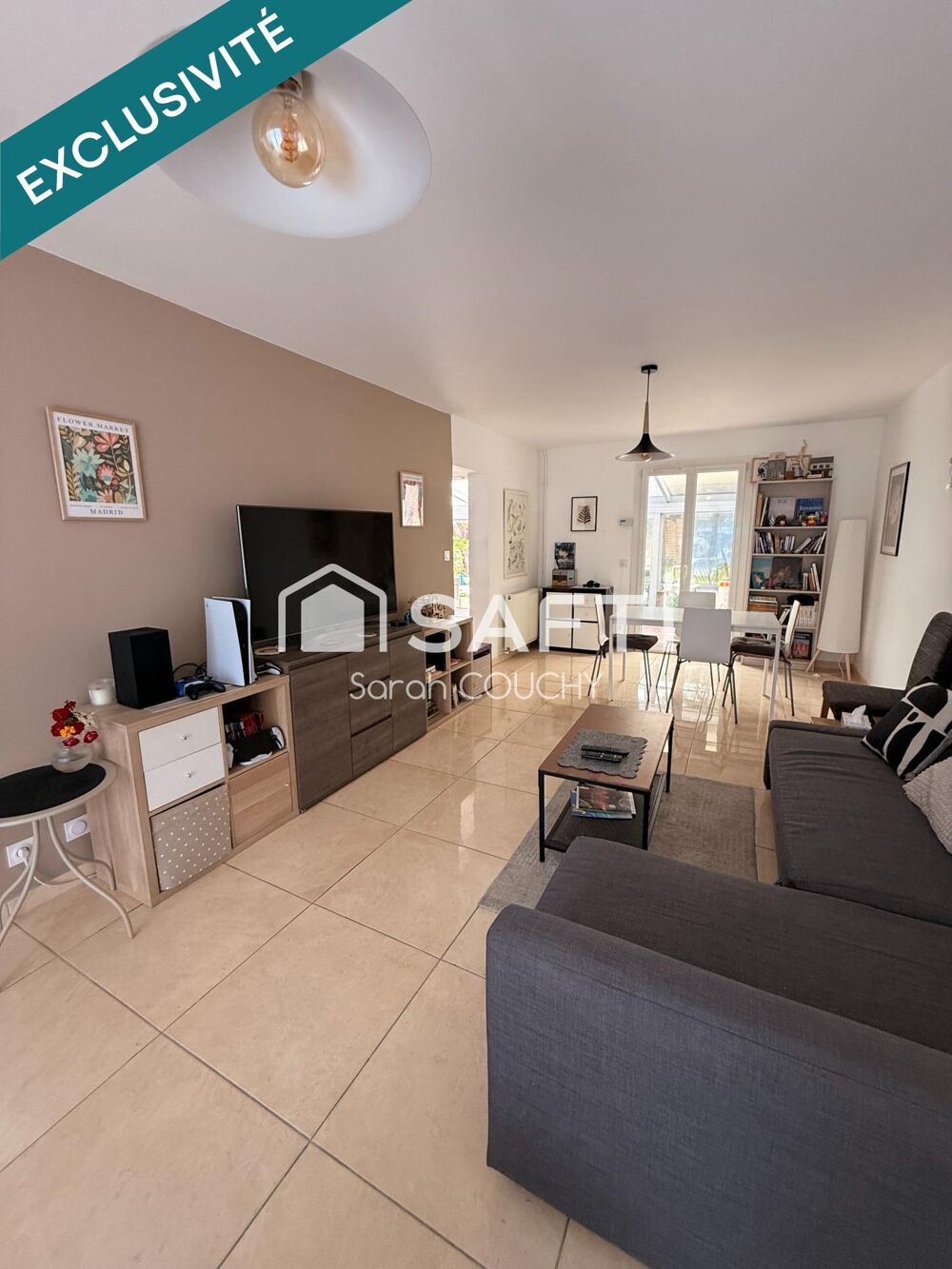 Maison familiale avec double séjour, véranda et jardin sans-vis-à vis