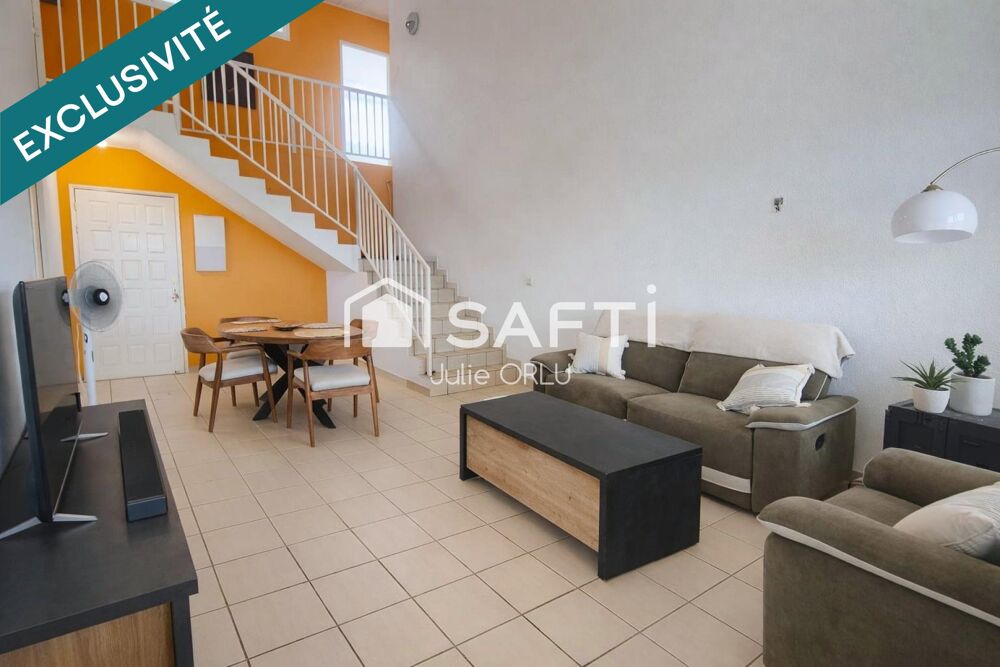 Duplex 114 m²  3 chambres  terrasse  vendu loué