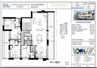  Appartement  vendre 4 pices 164 m