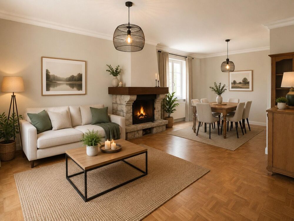 Maison familiale avec sous-sol et beau terrain