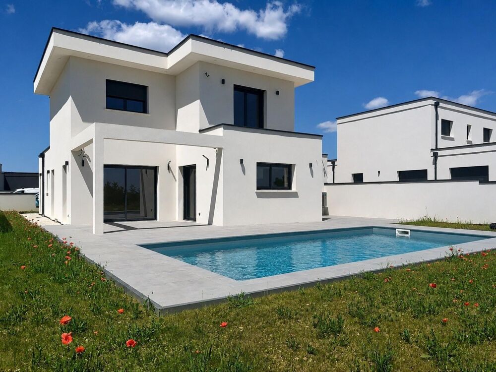 Maison individuelle neuve - 140m² - 5 pièces - garage et piscine