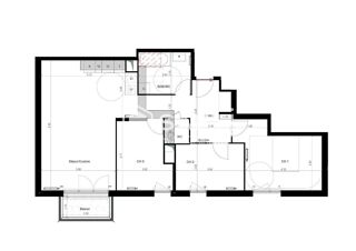  Appartement à vendre 4 pièces 82 m²