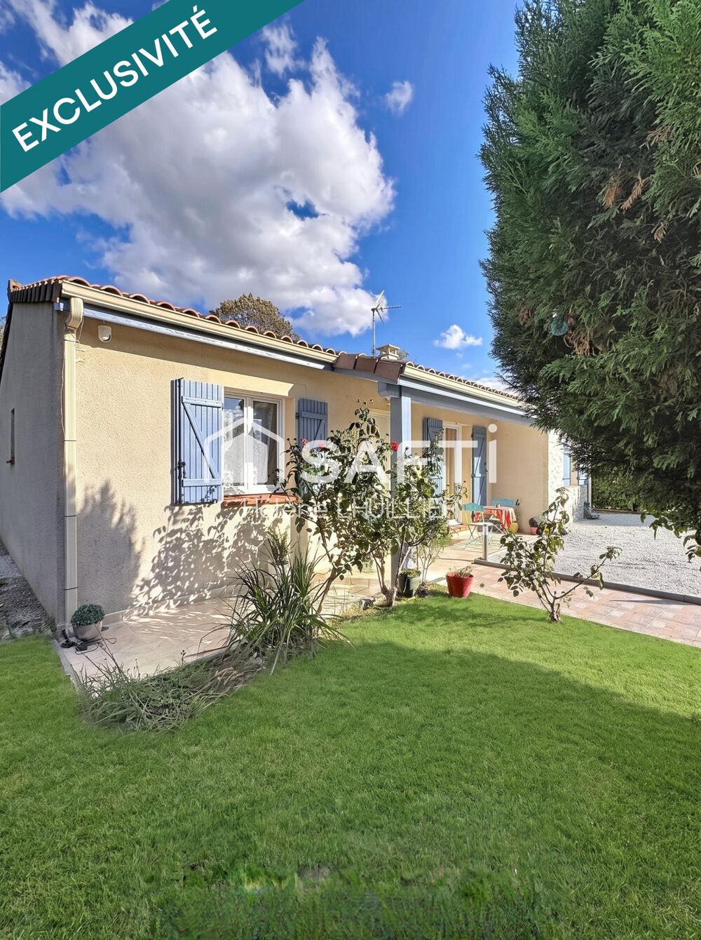 Vente Maison T4 DE PLAIN-PIED, VÉRANDA ET DEPENDANCE SANS VIS-À-VIS Saiguède