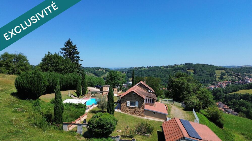 Vente Maison Idéalement située au calme sans vis-à-vis avec une vue exceptionnelle à 30 minutes de l'aéroport de Rodez . Valzergues