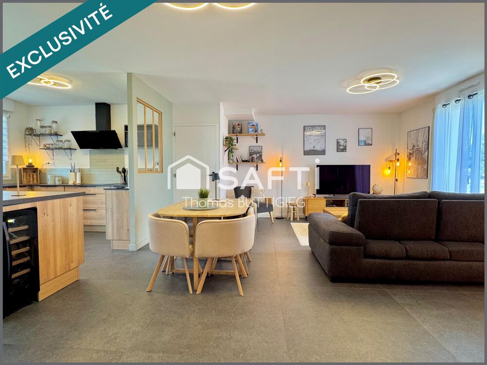 Plain-pied de 2022, garage et jardin.