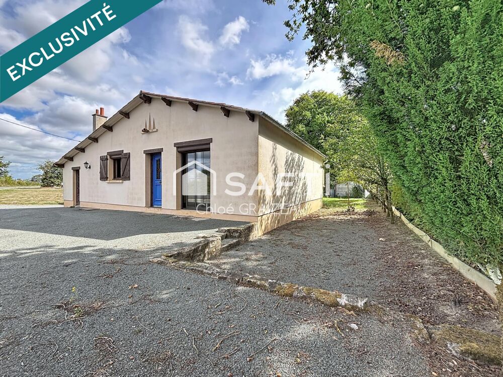Maison de plain-pied, 89 m² habitables, garage
