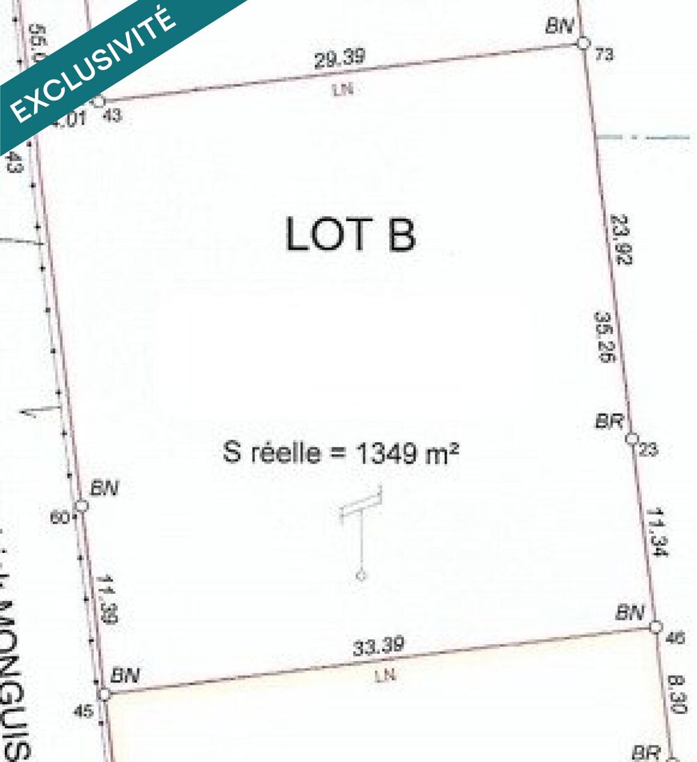 Vente Terrain ? Terrain à bâtir au calme viabilisé - 1 349 m² - Verdes (Beauce la Romaine) Verdes