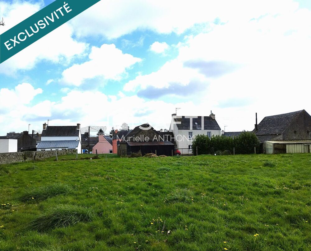 Vente Terrain RARE. BEAU TERRAIN CONSTRUCTIBLE AU COEUR DU BOURG. Pleyber-christ