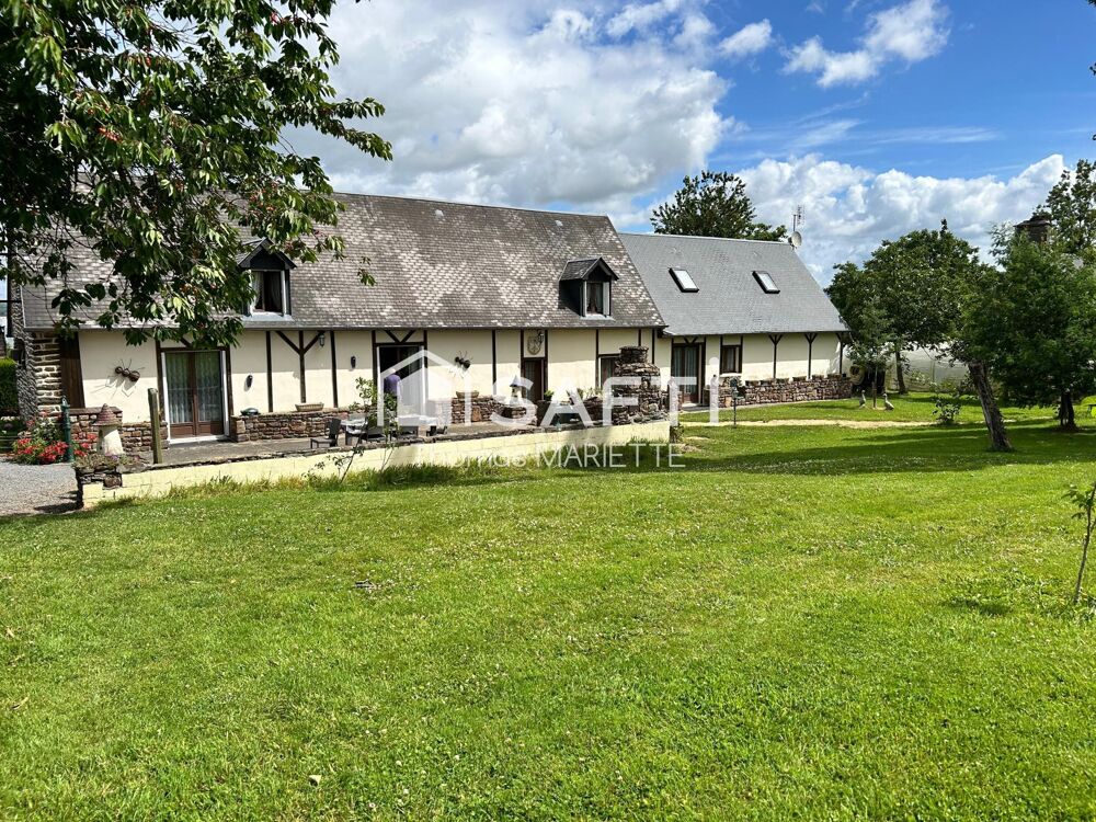 Maison, style Longère en pierre, avec terrain tout autour et une dépendance idéale pour gîte