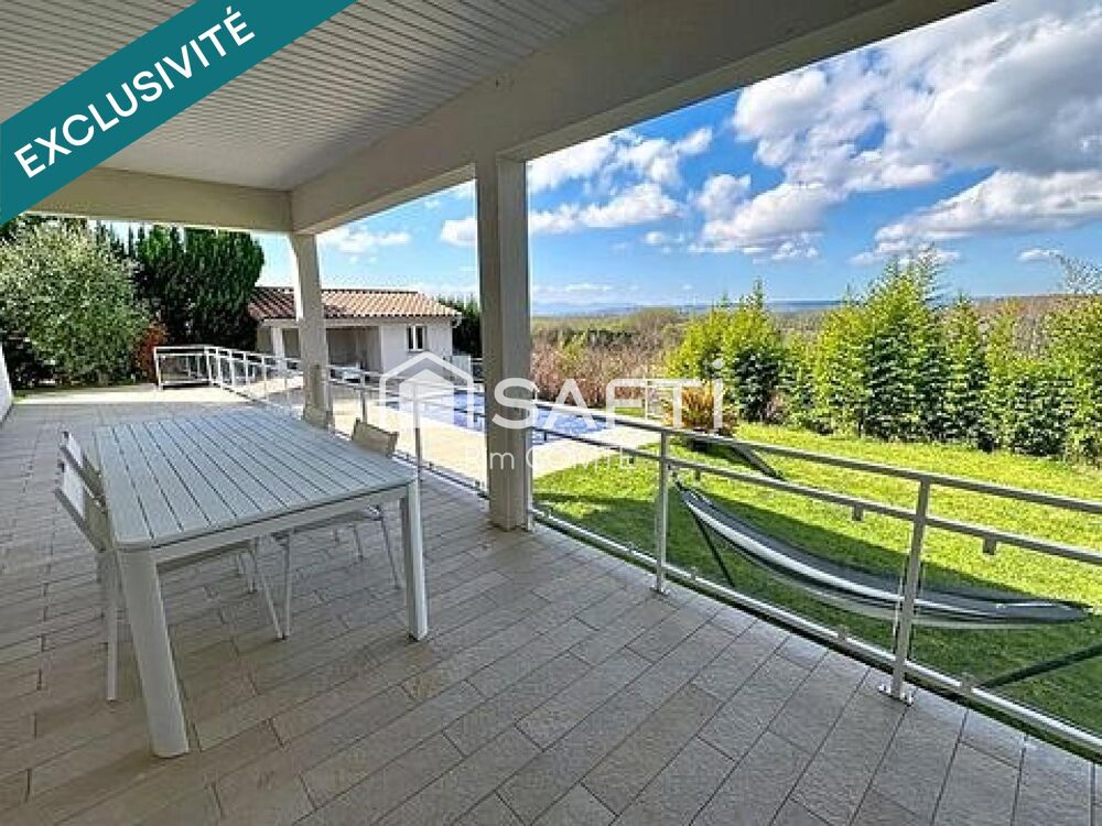 Maison contemporaine de plain-pied avec piscine  Environnement privilégié à Moras-en-Valloire (Drôme)!!