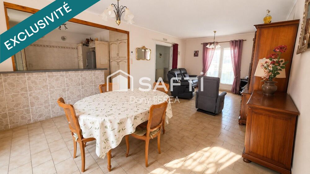 Vente Maison ? SAINT-LAURENT-D'AIGOUZE - Maison de plain-pied 100 m², 3 chambres, jardin et garage. Saint-laurent-d'aigouze
