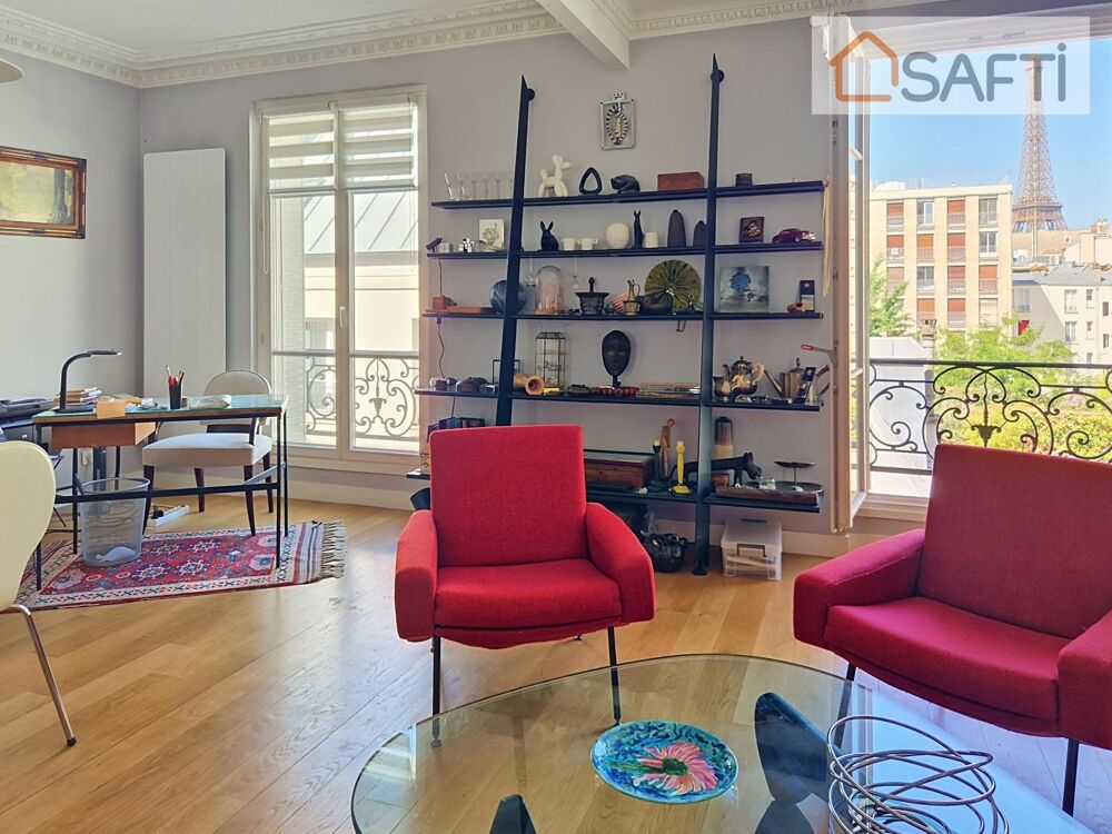 Vente Appartement Gros Caillou - 4ème étage sur 5 - Vue Tour Eiffel. Paris 7