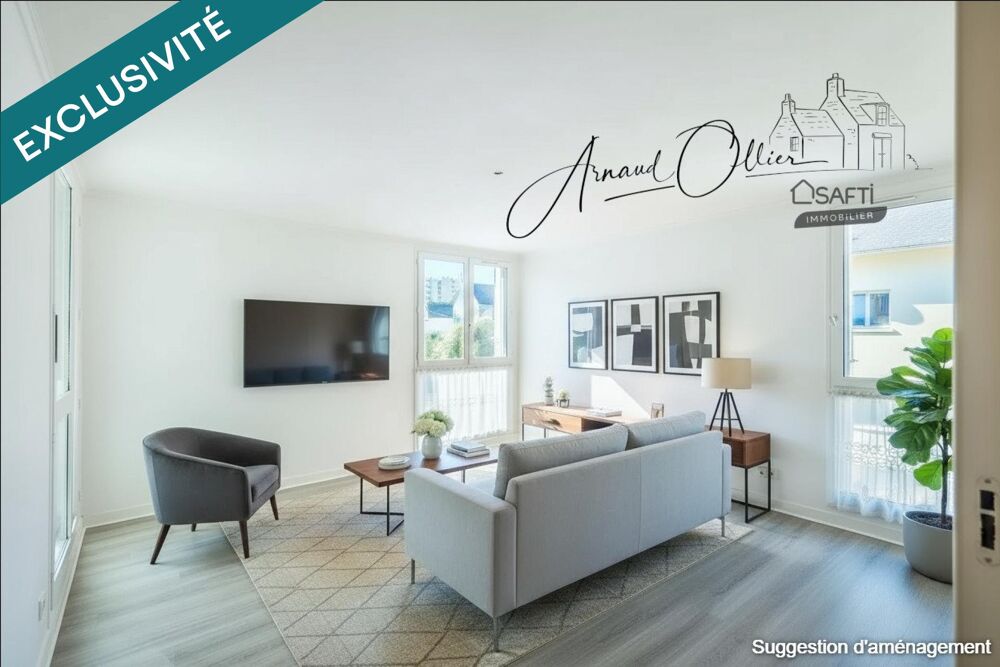 EN EXCLUSIVITÉ  Brest  Appartement T3 lumineux avec véranda et cave