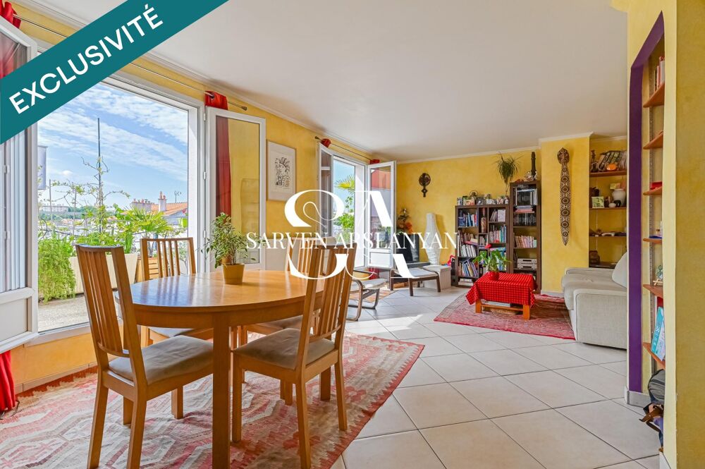 Vente Appartement Duplex 4 pièces 110 m² au dernier étage d'une résidence récente (2003) Villejuif