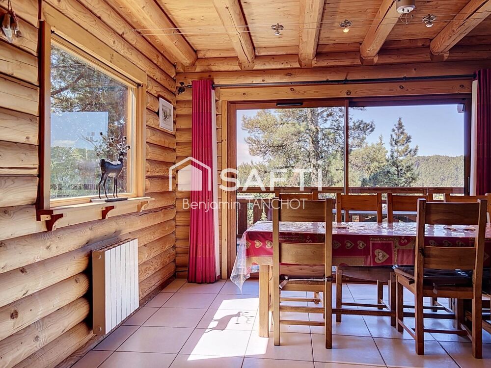 Authentique chalet en rondins, havre de paix, proche des pistes
