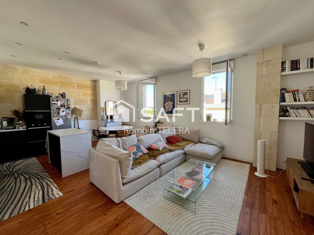 Vente Appartement Saint-Genès : T3 de 66 m² au dernier étage et baigné de lumière, dans un immeuble en pierre Bordeaux