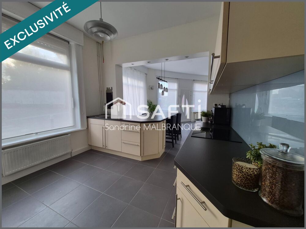 Vente Maison Exclusivité LIÉVIN 62800_Maison lumineuse d'environ 94m2_2 chambres + 2 bureaux _  combles aménageables _ jardin clos sans vis à Lievin