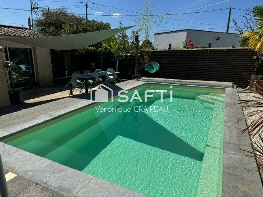 Vente Maison Charme, authenticité pour cette jolie maison familiale de 107m² hab avec 3 chambres, extérieur et piscine en village. La roche-sur-yon