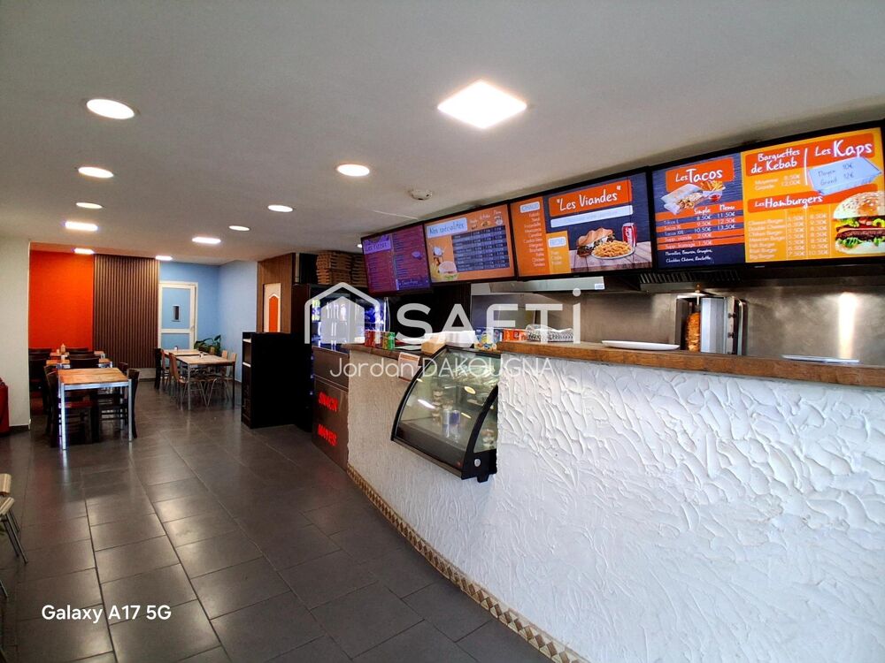   Snack / Pizzeria rentable 110 m² – Emplacement premium – Dunkerque 