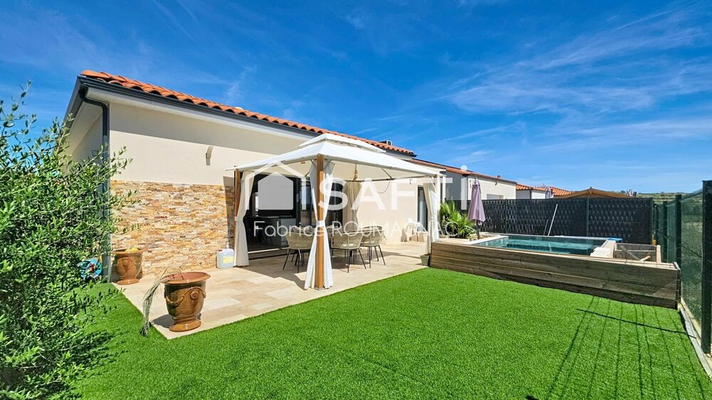 Vente Maison Villa de plain-pied de 119 m² avec quatre chambres piscine et garage Maraussan