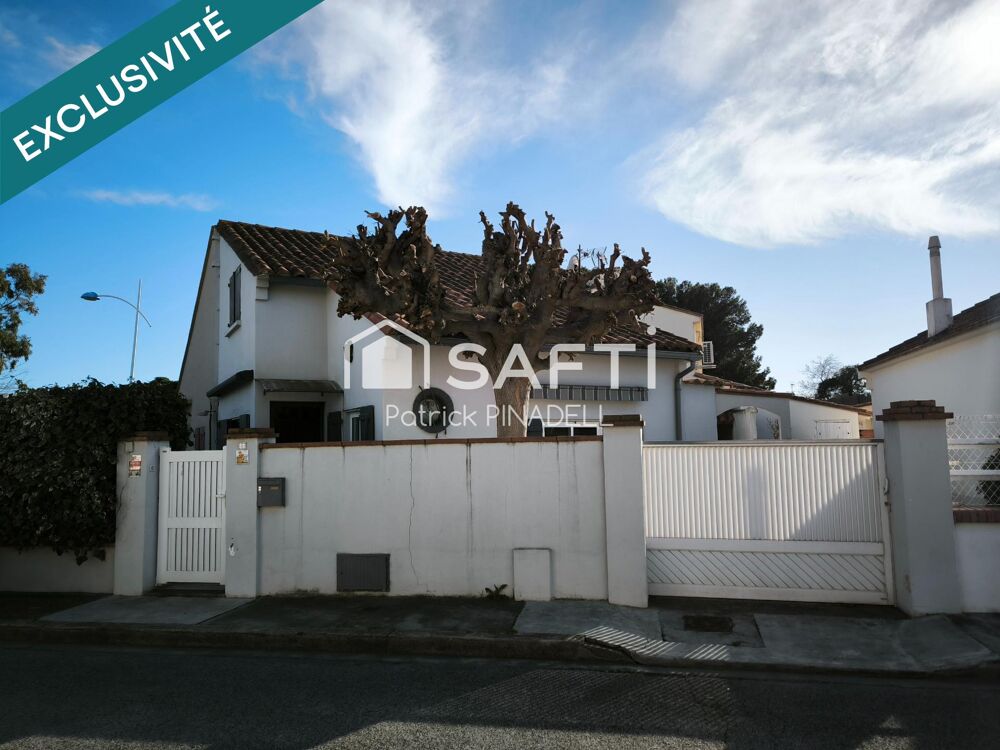 Maison traditionnelle Canétoise de 64m², trois chambres, espace de vie, cuisine, salle d'eau, WC