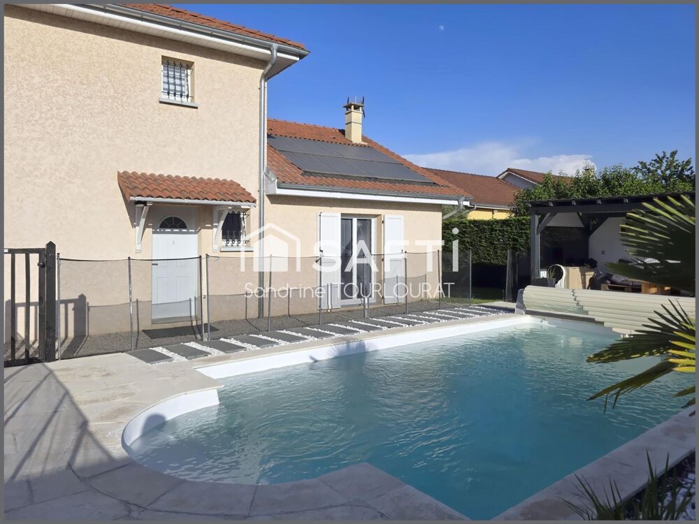 Maison 4 chambres, garage, piscine, jardin