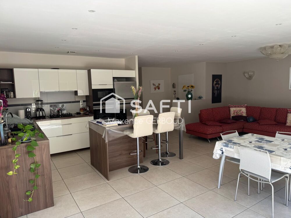 Maison de 122m2, T4 avec 3 chambres sur la commune de Saint-Quentin-Sur-Isère