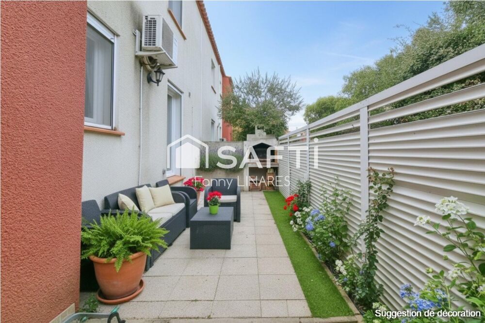 Vente Maison Villa sans travaux, 3 chambres, garage, extérieurs Corneilla-la-rivière