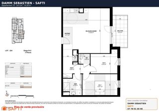  Appartement à vendre 3 pièces 74 m²