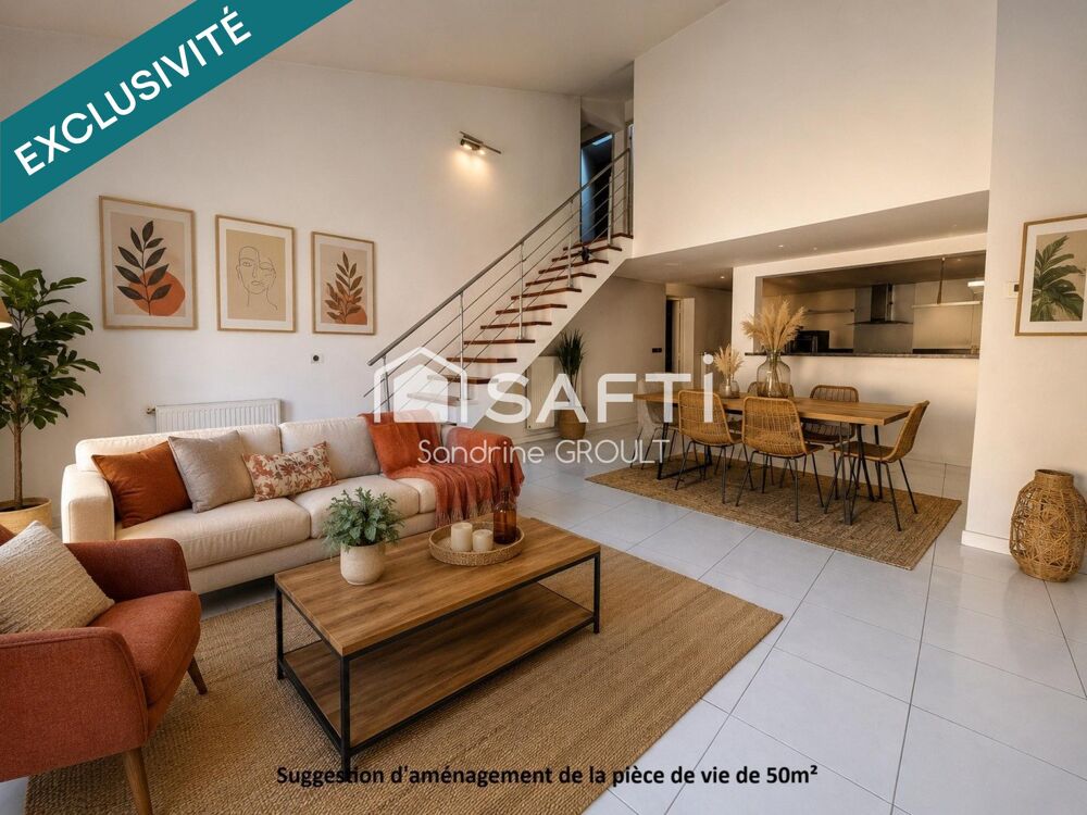 MAISON DE VILLE T4 110m² avec GRAND GARAGE
