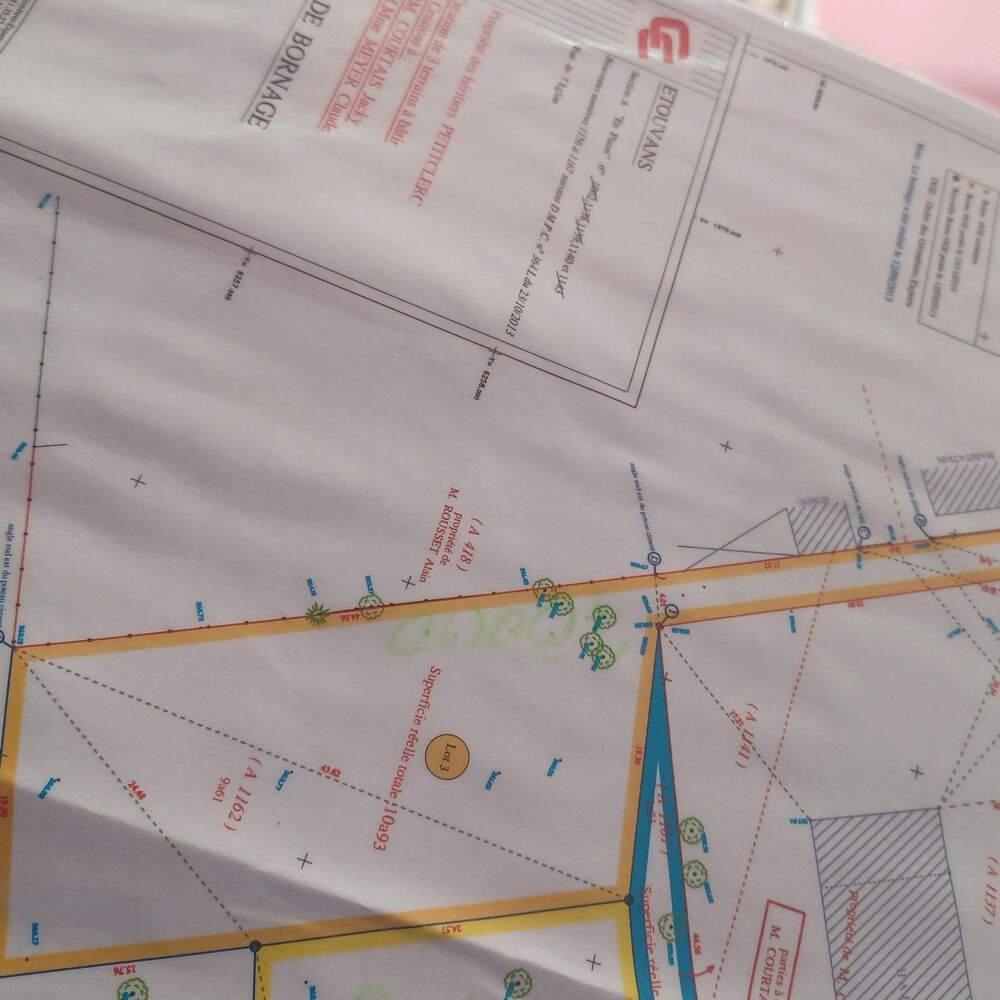 vente Terrain - 818 m² Étouvans (25260)