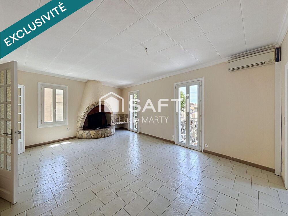 Centre de Sérignan  Duplex T4 avec grenier aménageable de 59 m²  Dernier étage  Fort potentiel