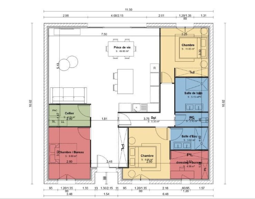 Vente Terrain Terrain à bâtir 344 m², viabilisé,  clôturé, Tram Begles