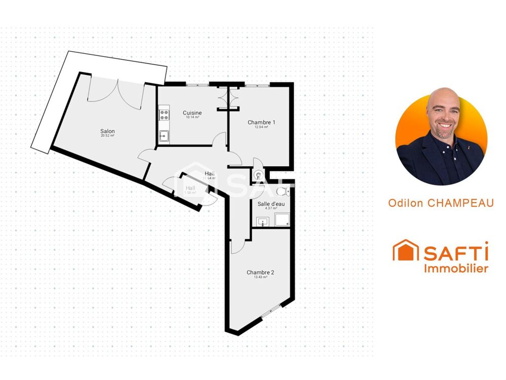 Vente Appartement Appartement T3 de 70m2 avec Balcon filant - Emplacement stratégique Perpignan